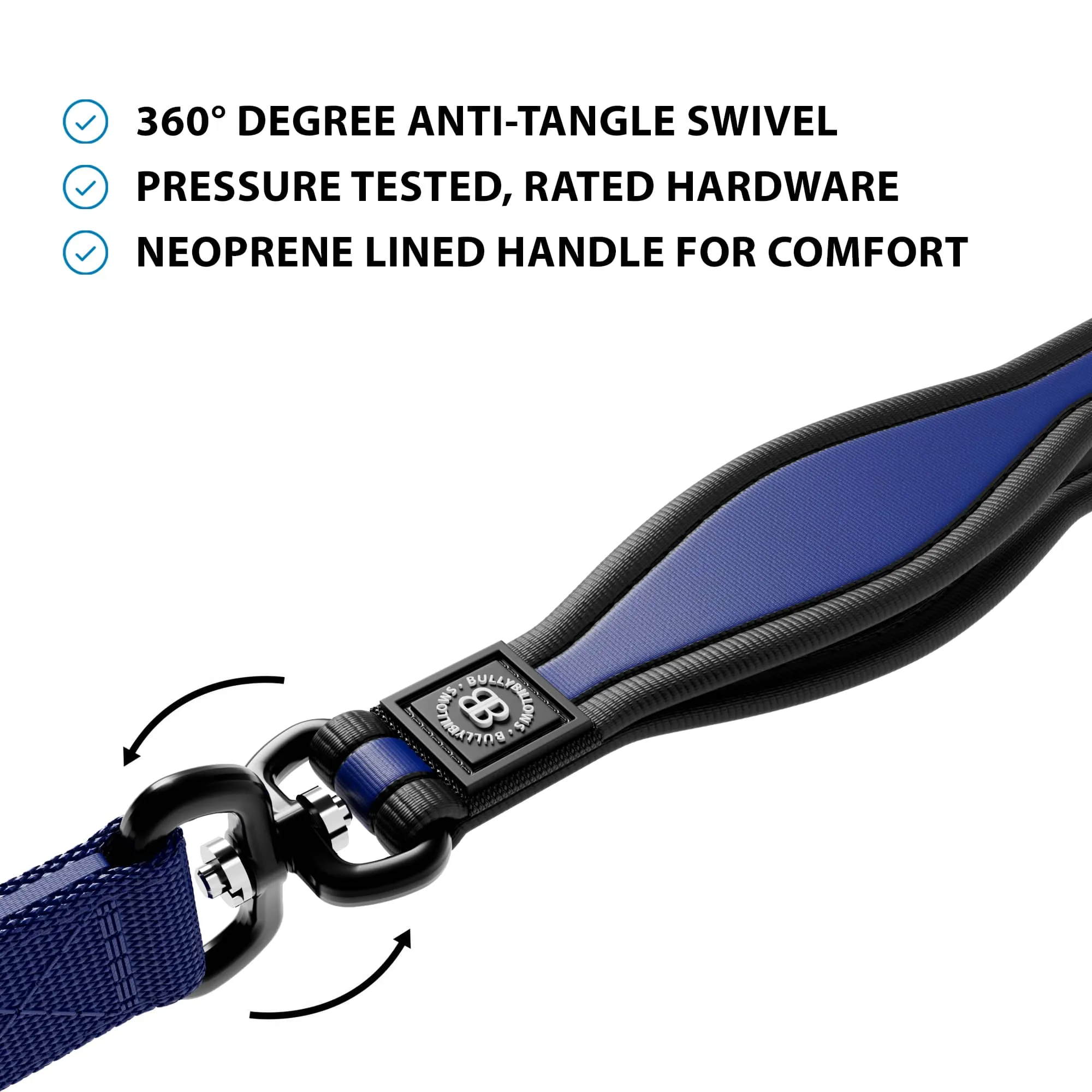 1.2m Mini Combat Lead | Secure Clasp - Blue