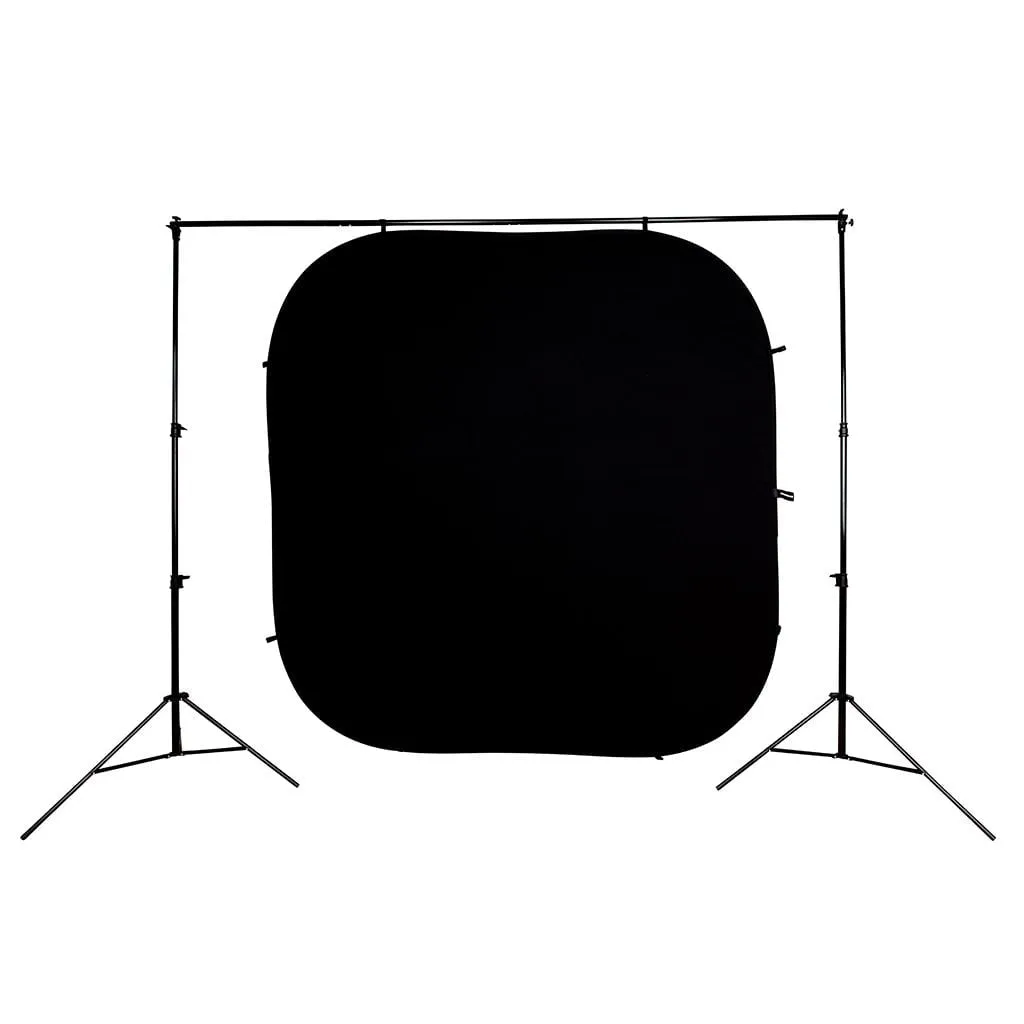 8x8 Strobepro Folding Backdrop- White-Black