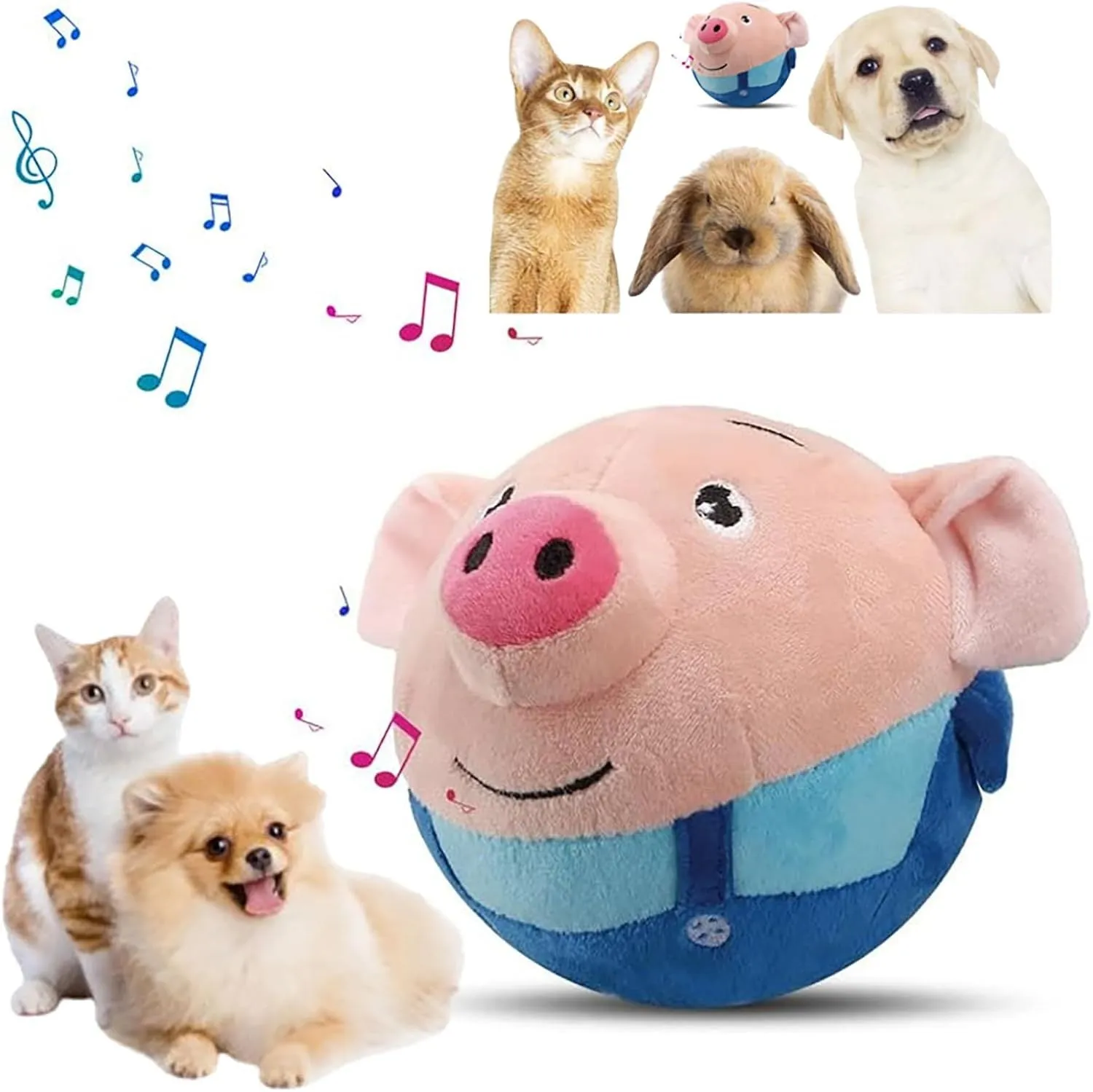 Active Moving Pet Plush Toy