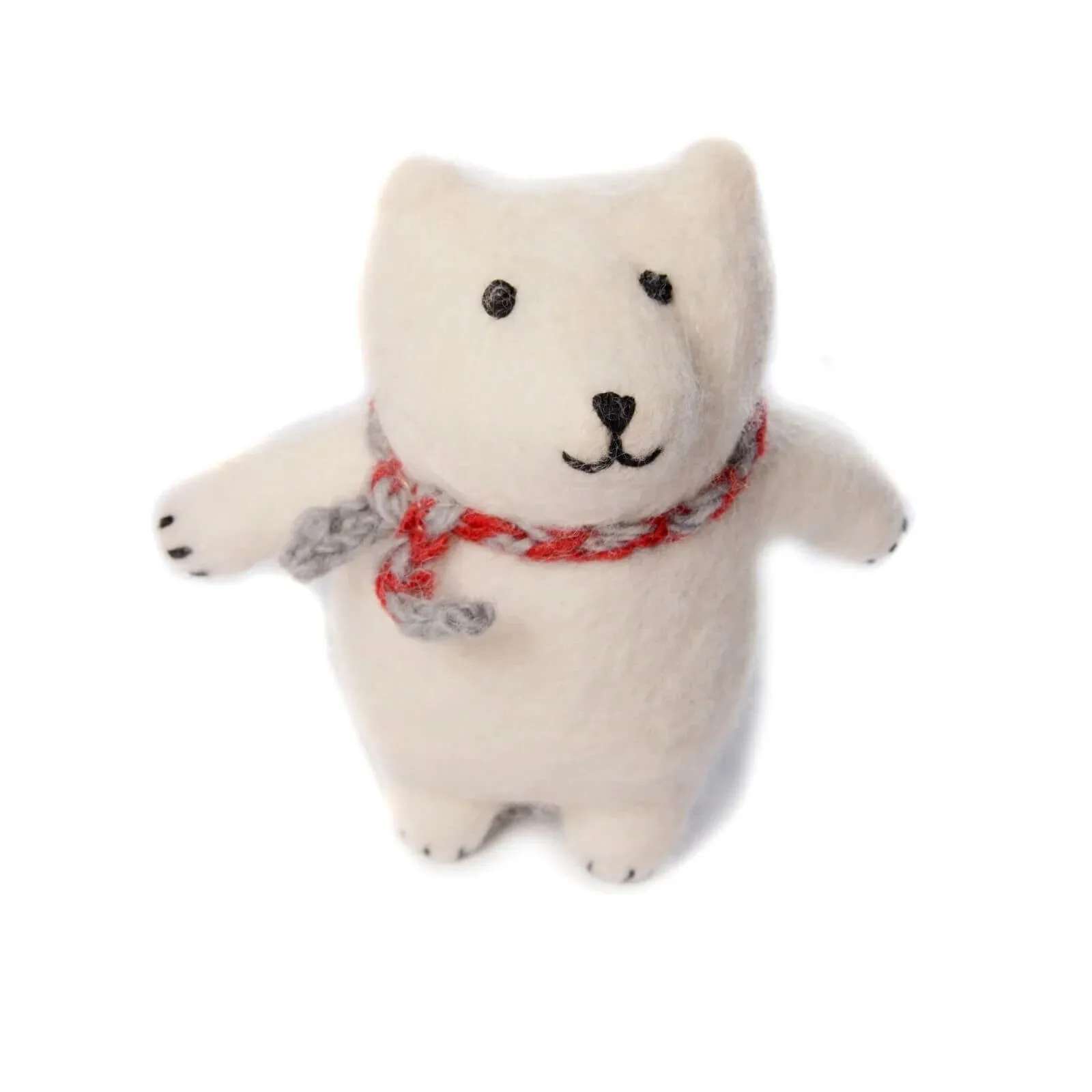 Amica Felt Poddle the Polar Bear Toy 17.5cm