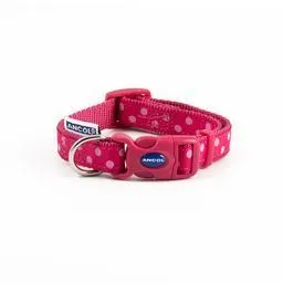 Ancol Vintage Polka Dot Collar Pink 1-2