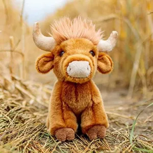 Animigos World Of Nature Highland Cow Stuffed Toy