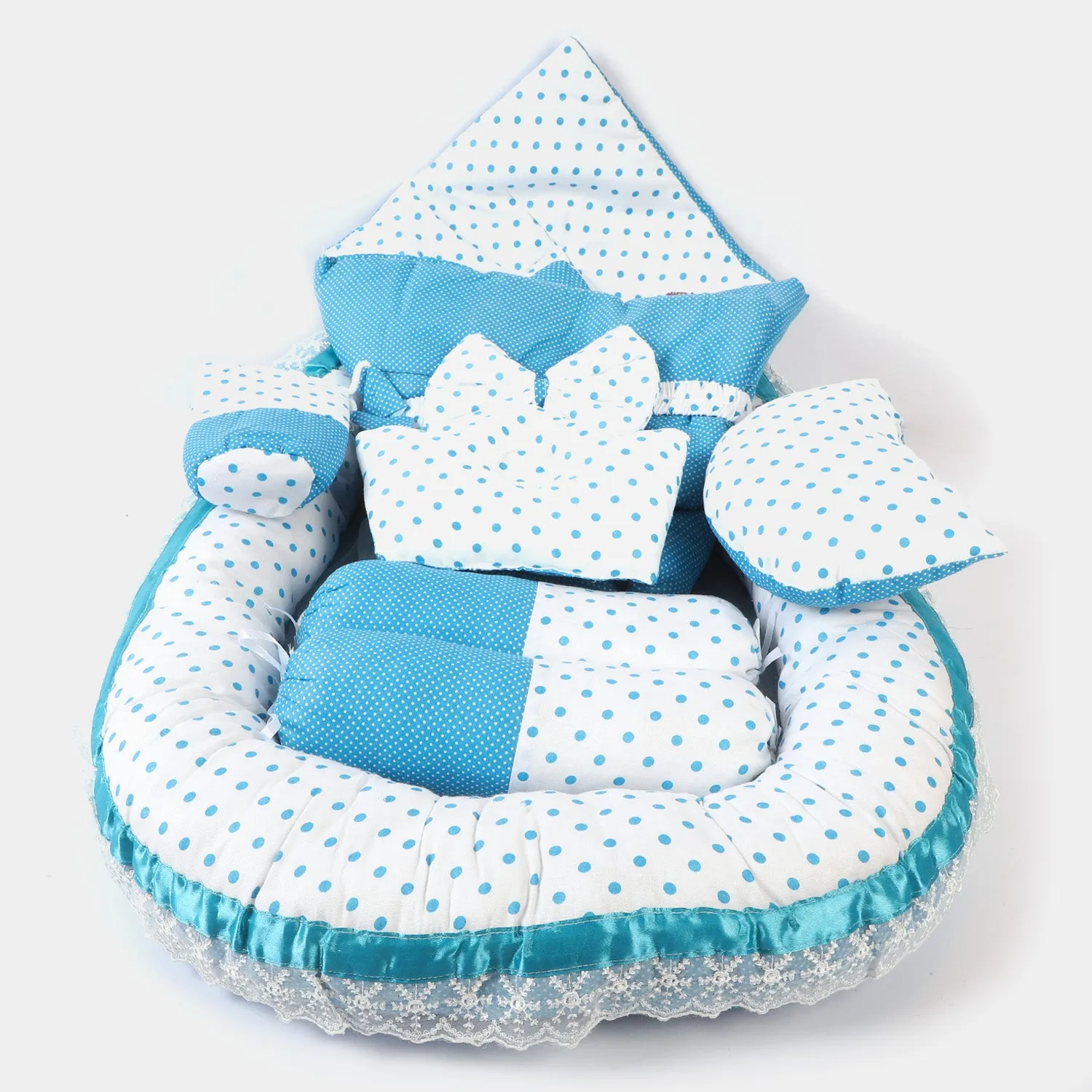 Baby Snuggle Bed Set 9pcs-Blue