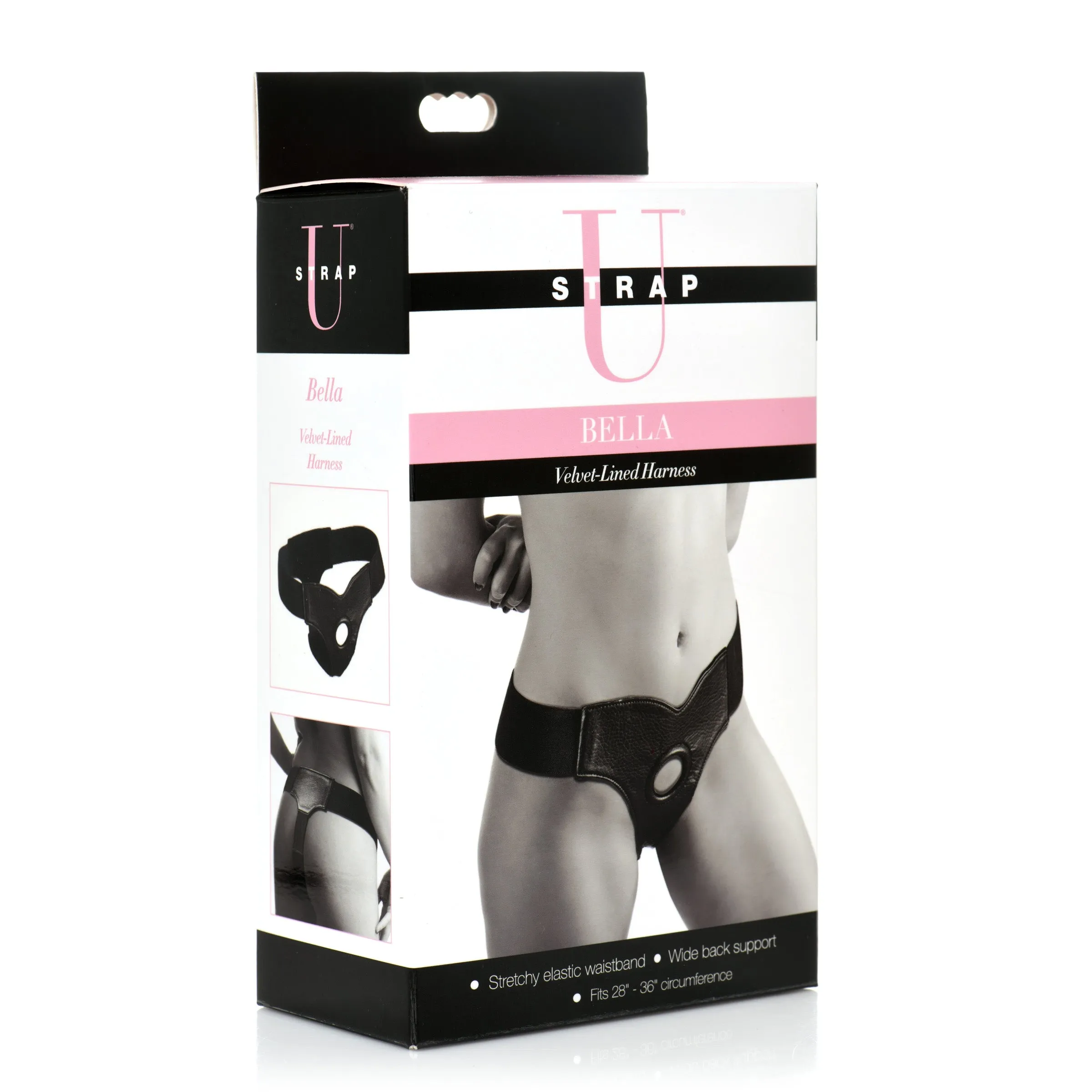 Bella Velvet Lined Elastic Strap On Harness