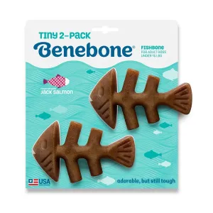 Benebone Tiny 2-Pack Fishbone Jack Salmon Flavour