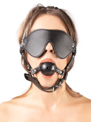 Bound to Excite Blindfold & Gag Head Harness