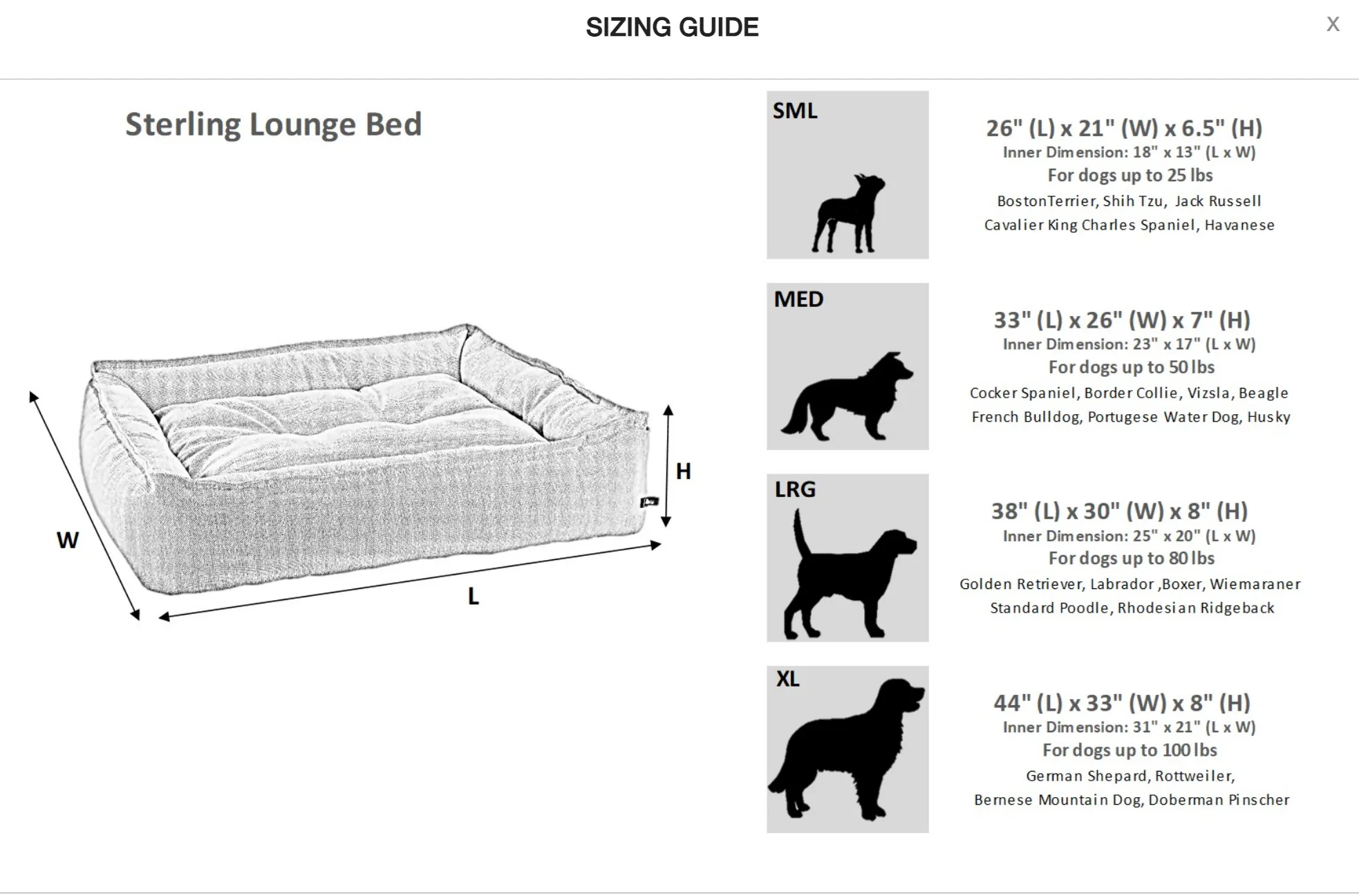 Bowsers Sterling Lounge Bed Moss