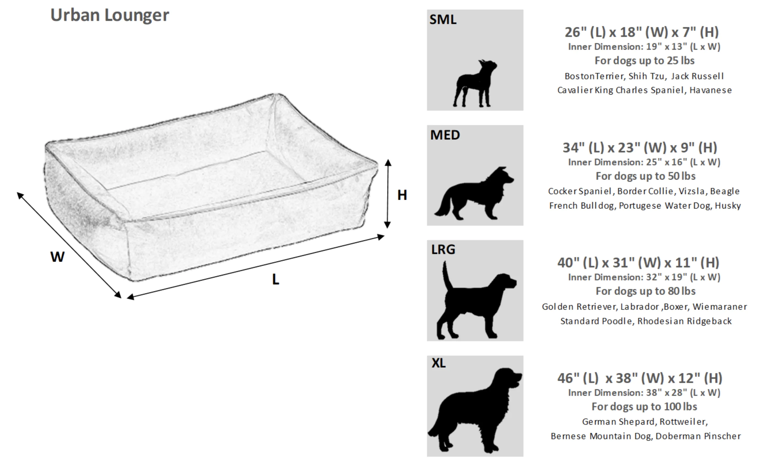 Bowsers Urban Lounger Large