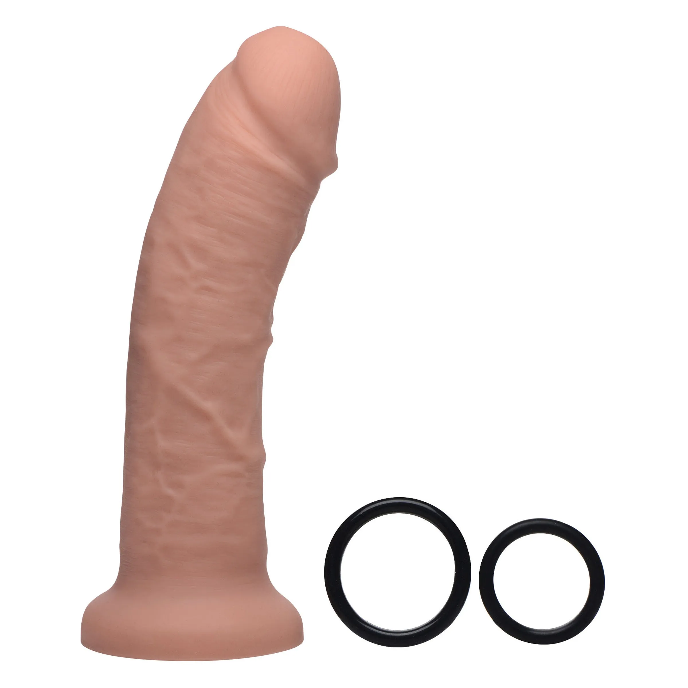 Brazen 8 Inch Silicone Dildo with Harness