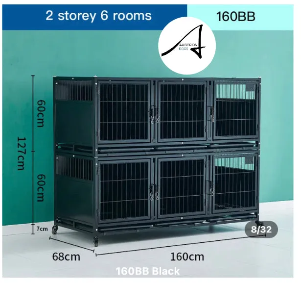 Breeders Deluxe 3 Level 9 Berth Cages Crates enclosed privacy high quality multifunctional safe secure hygienic