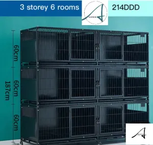 Breeders Deluxe 6/7/8 Berth 3 Levels High Stackable Cages Crates enclosed privacy high quality durable multipurpose safe secure hygienic