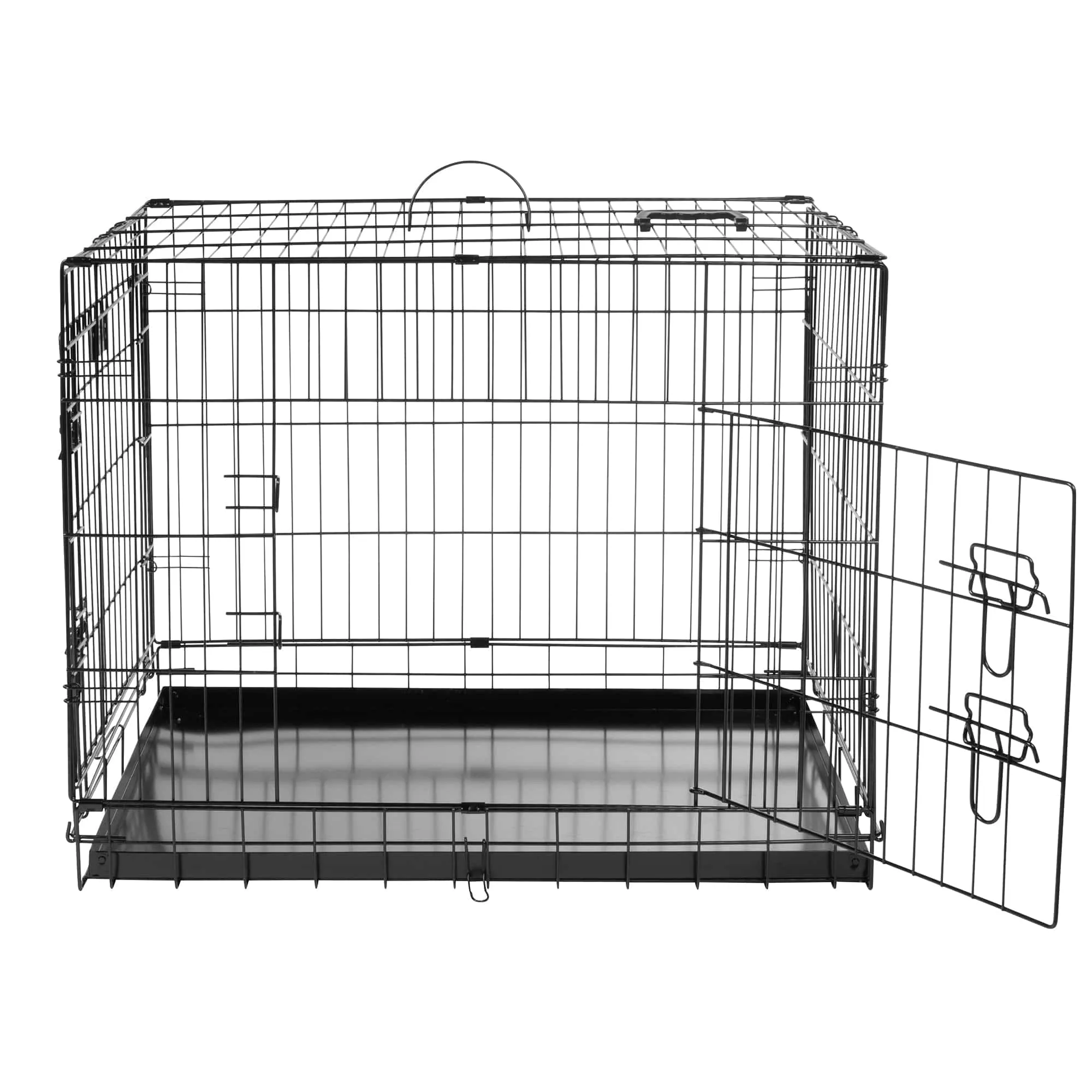 Bunty Metal Dog Cage Crate Bed Portable Pet Puppy Training Travel Carrier Basket