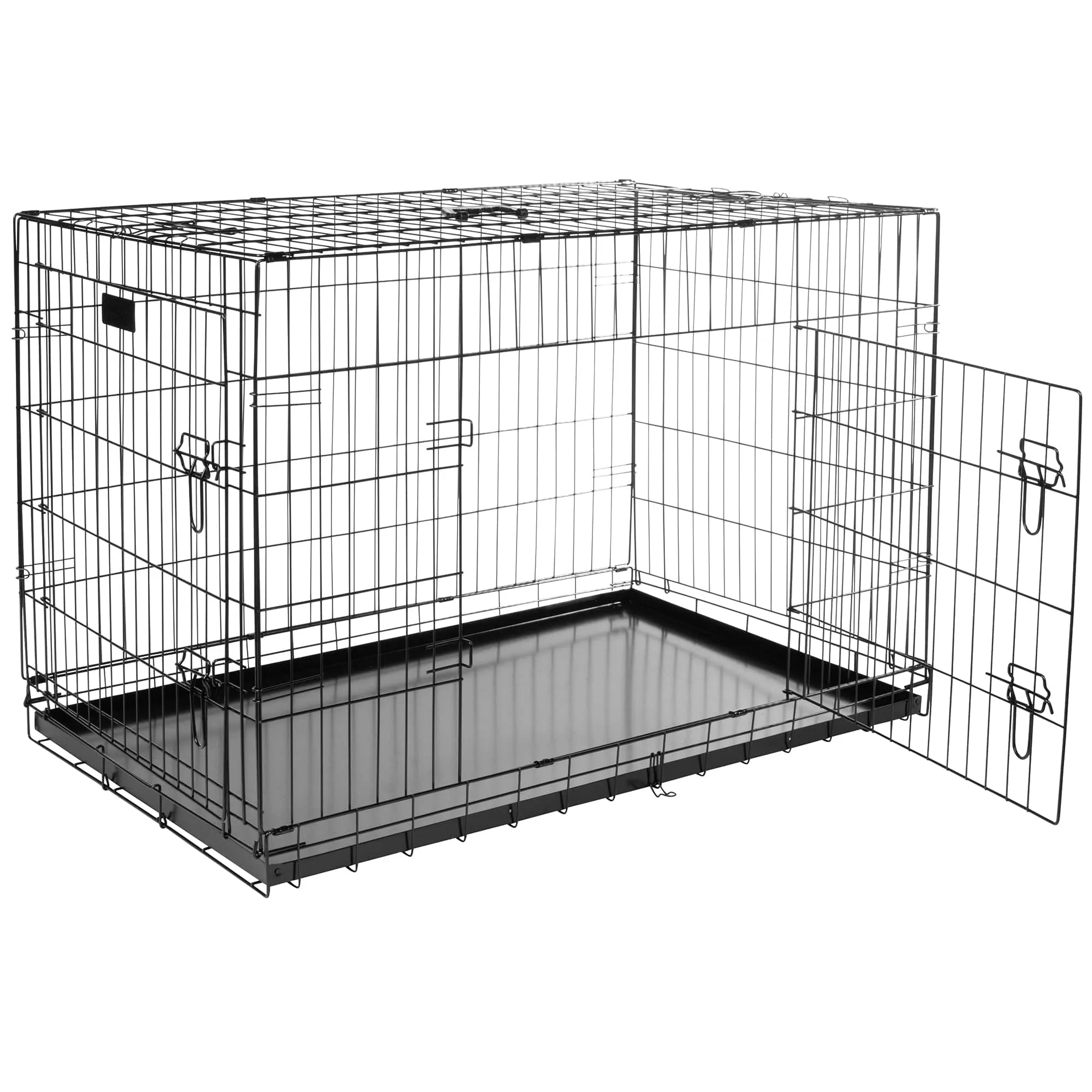 Bunty Metal Dog Cage Crate Bed Portable Pet Puppy Training Travel Carrier Basket