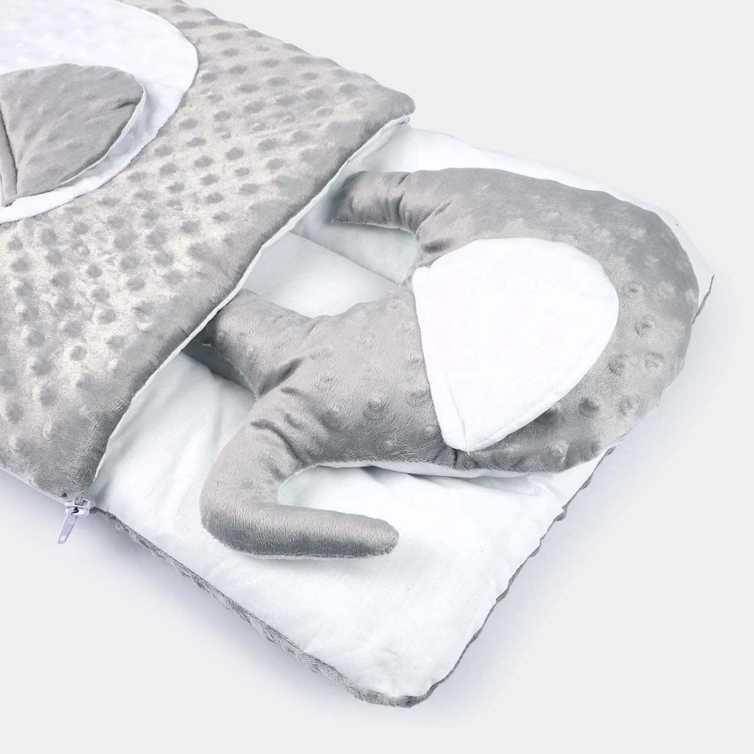 Carry Nest With Elephant Pillow | Gray