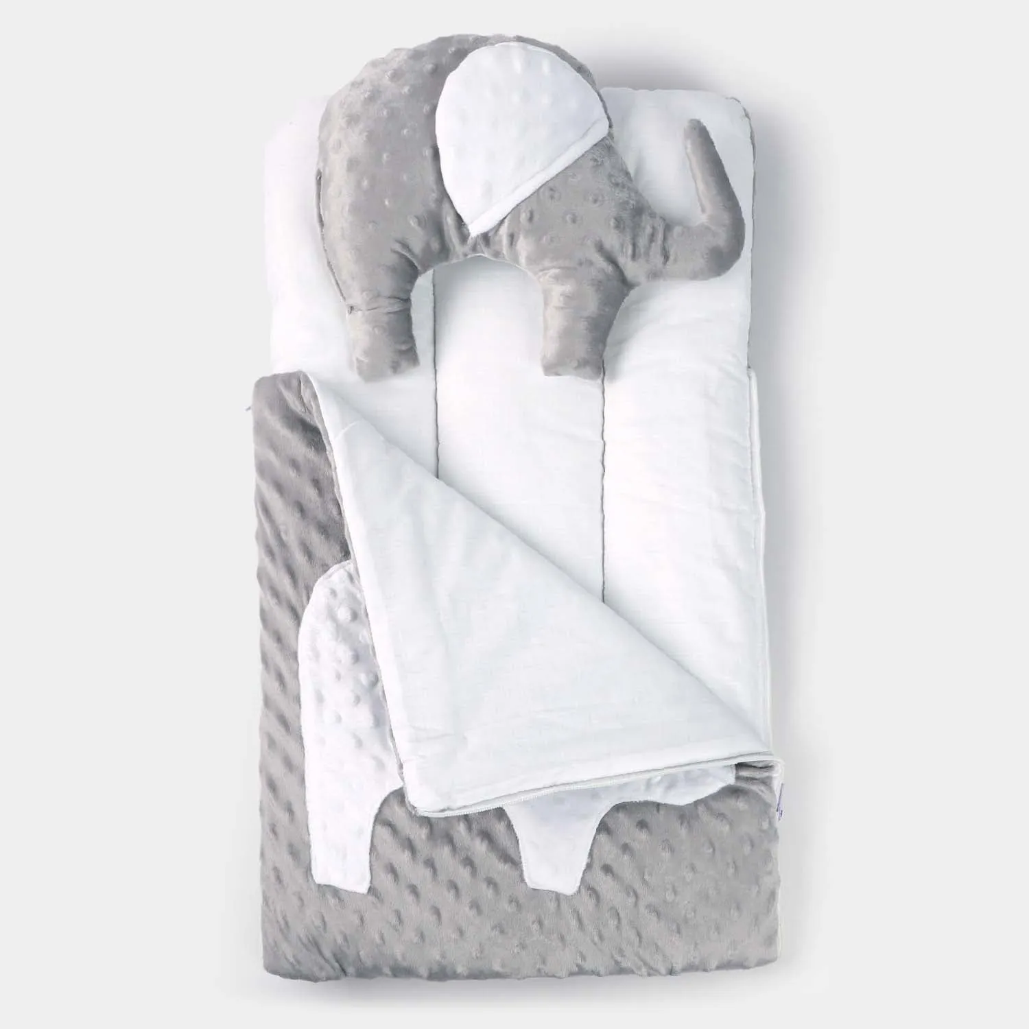 Carry Nest With Elephant Pillow | Gray