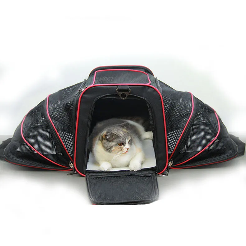 Cat Bag Going Out Portable Pet Bag Breathable Cat Carrying Bag Winter Backpack / Bolsa para gatos para salir, portátil, para mascotas, transpirable, mochila de invierno