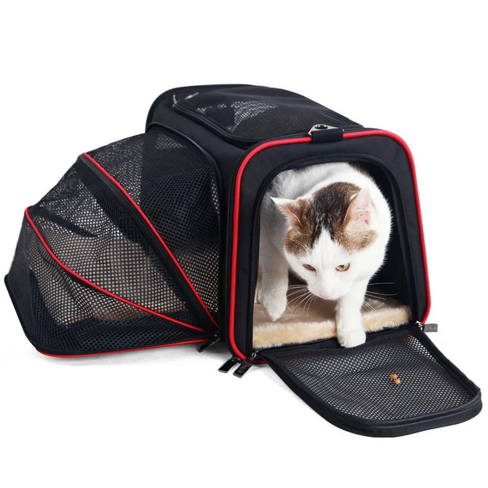 Cat Bag Going Out Portable Pet Bag Breathable Cat Carrying Bag Winter Backpack / Bolsa para gatos para salir, portátil, para mascotas, transpirable, mochila de invierno