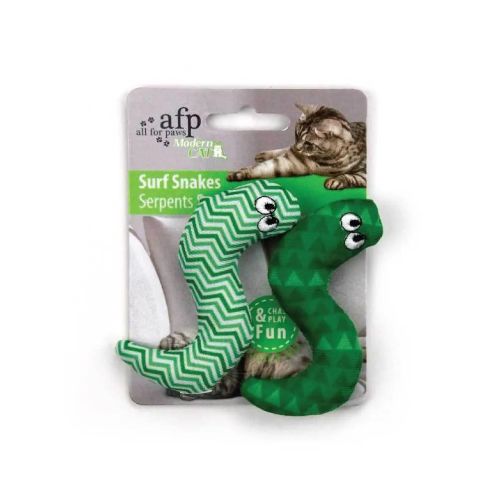 Catnip Cat Toy Surf Snake 9cm - Pet Chase Crinkle Snakes Teaser Toys