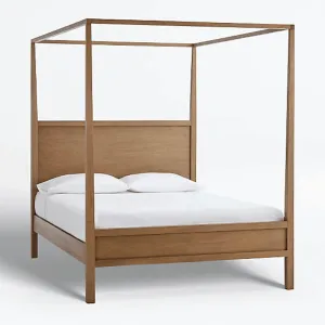 Clarine Four Poster Bed In Teak