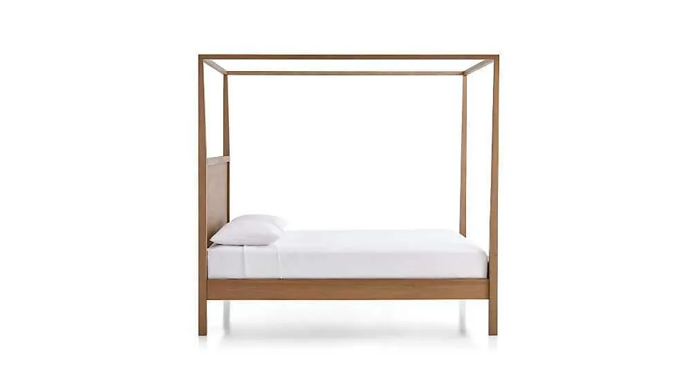 Clarine Four Poster Bed In Teak