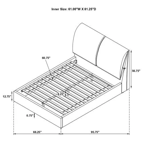 Company Platform Bed White