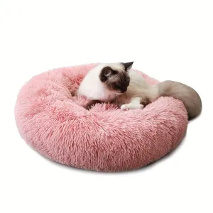 Cozy Donut Cuddler Pet Bed, Pink