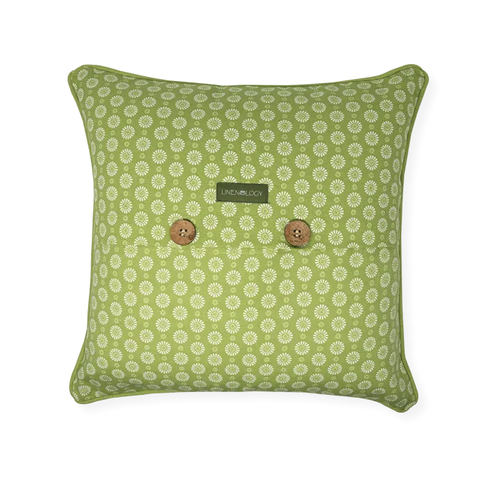 Cushion Cover - Geo Lime