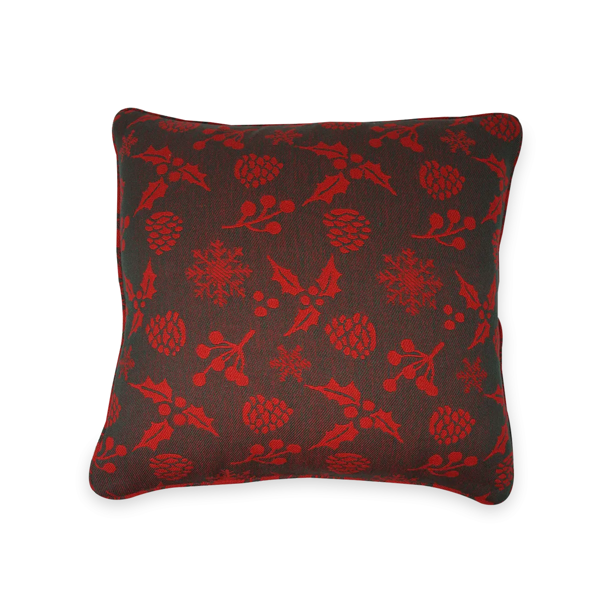 Cushion Cover - Happy Holly - Green