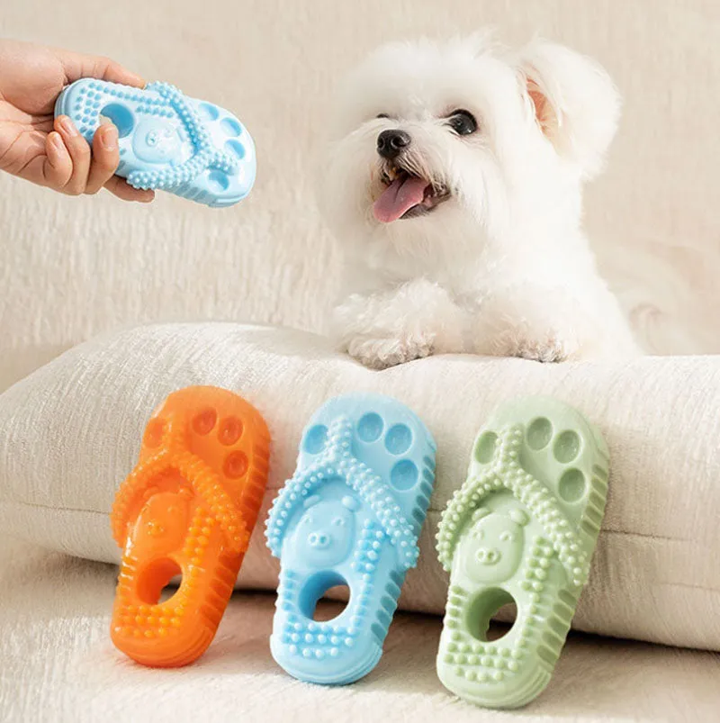 Dog bite-resistant teething slippers for small and medium-sized dogs Golden Retriever training interactive pet teething toys