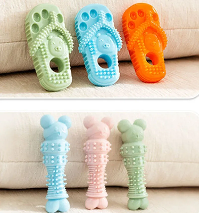 Dog bite-resistant teething slippers for small and medium-sized dogs Golden Retriever training interactive pet teething toys