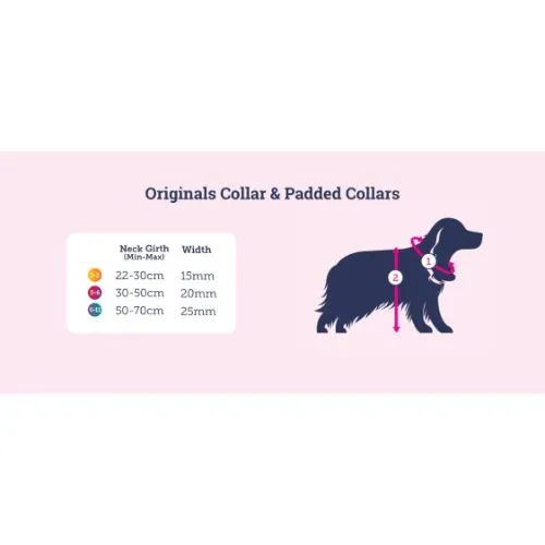 Doodlebone Dog Collar Ruby Size 6-11