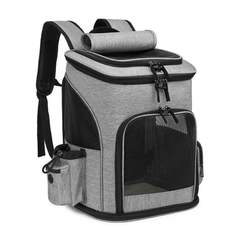 Extendable Pet Bag Large Capacity Dog Bag Portable Cat Backpack Foldable Cat Bag / Bolsa extensible para mascotas, bolsa para perros de gran capacidad, mochila portátil para gatos, bolsa plegable para gatos