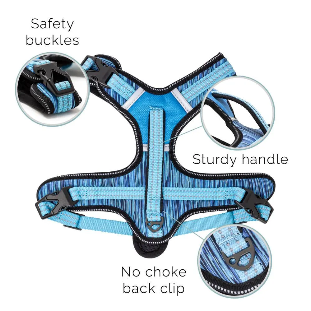 Fauna® Comfort Luxury Blue Dog Harness - S/M/L