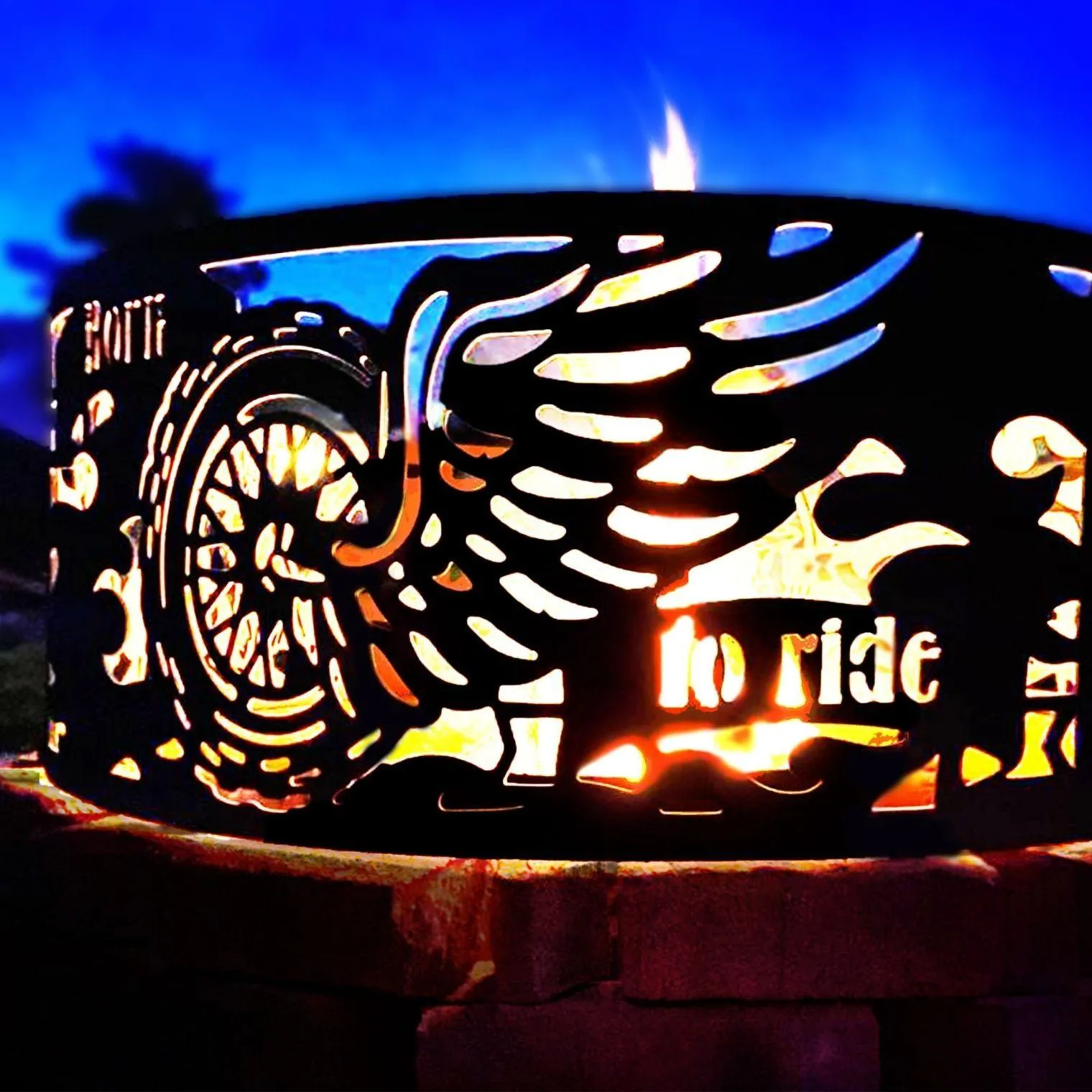 Fire Pit Ring Born To Ride