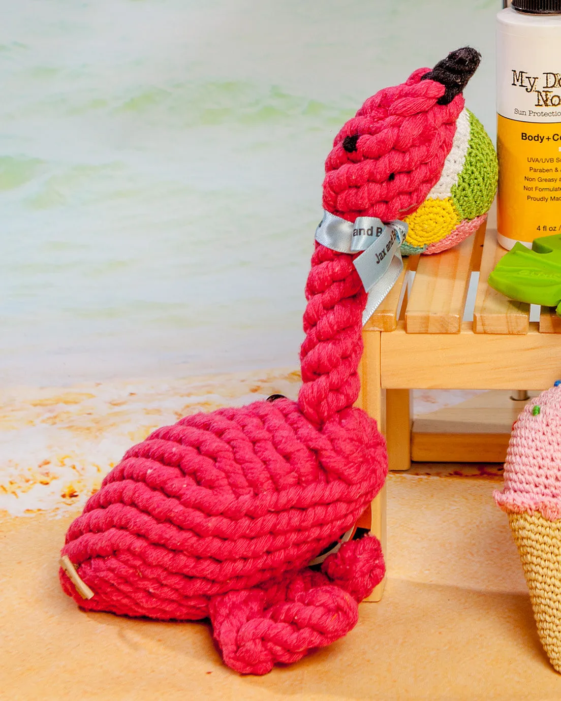 Flamingo Rope Dog Toy