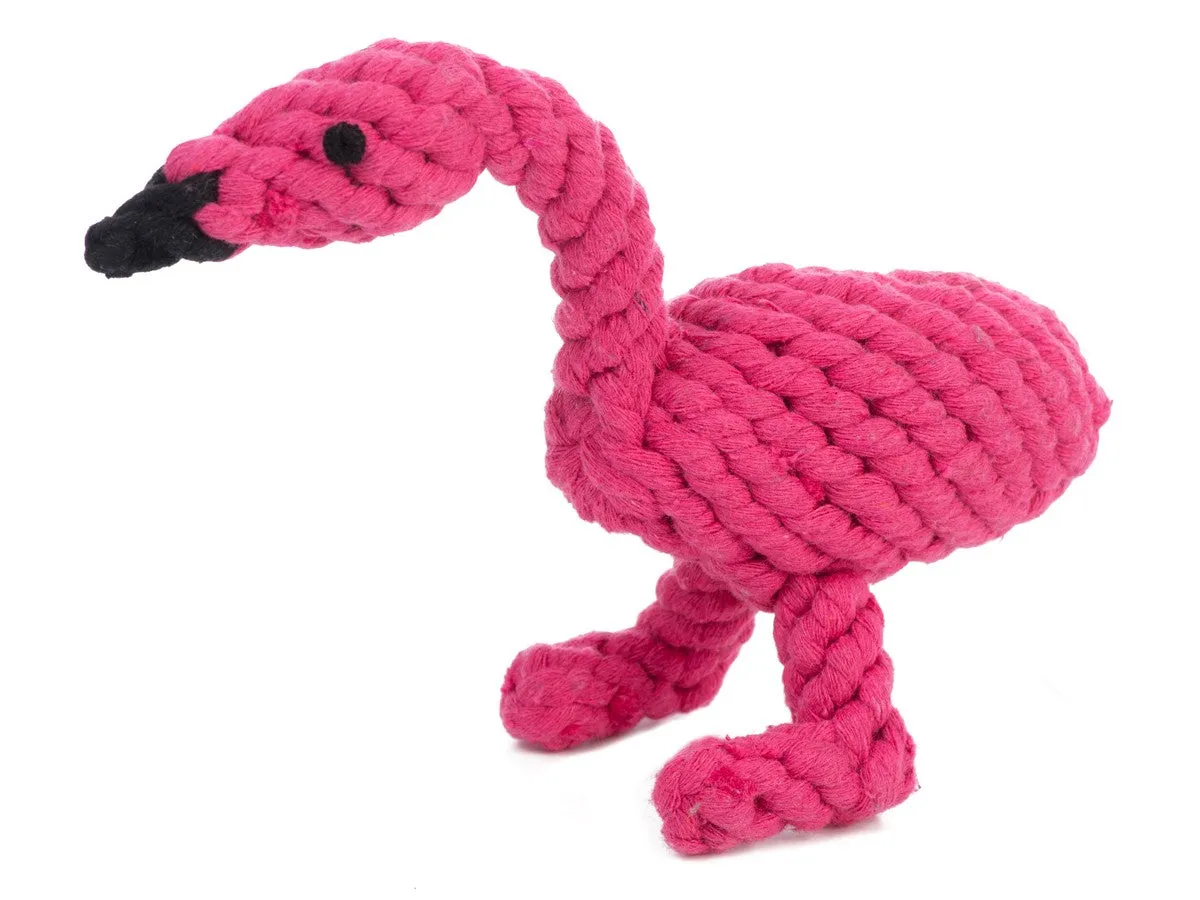 Flamingo Rope Dog Toy