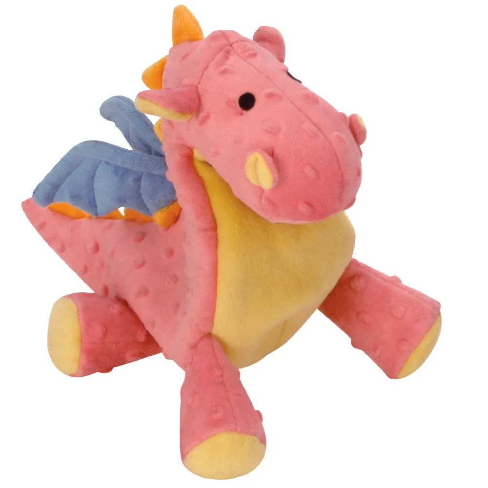 GoDog Coral Dragon Plush Dog Toy