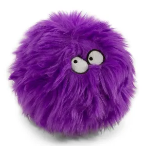 goDog Furballz Durable Squeaky Plush Dog Toy, Purple