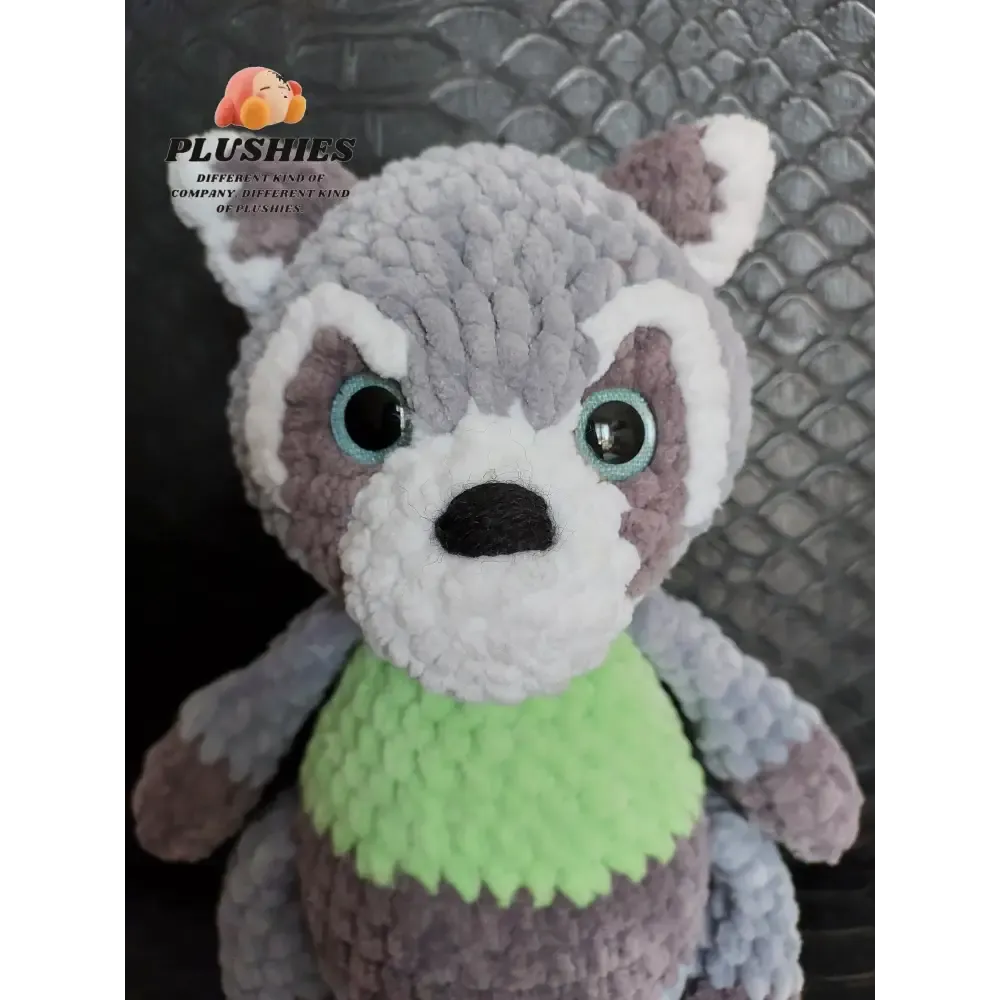 Handcrafted Crochet Racoon Stuffed Animal