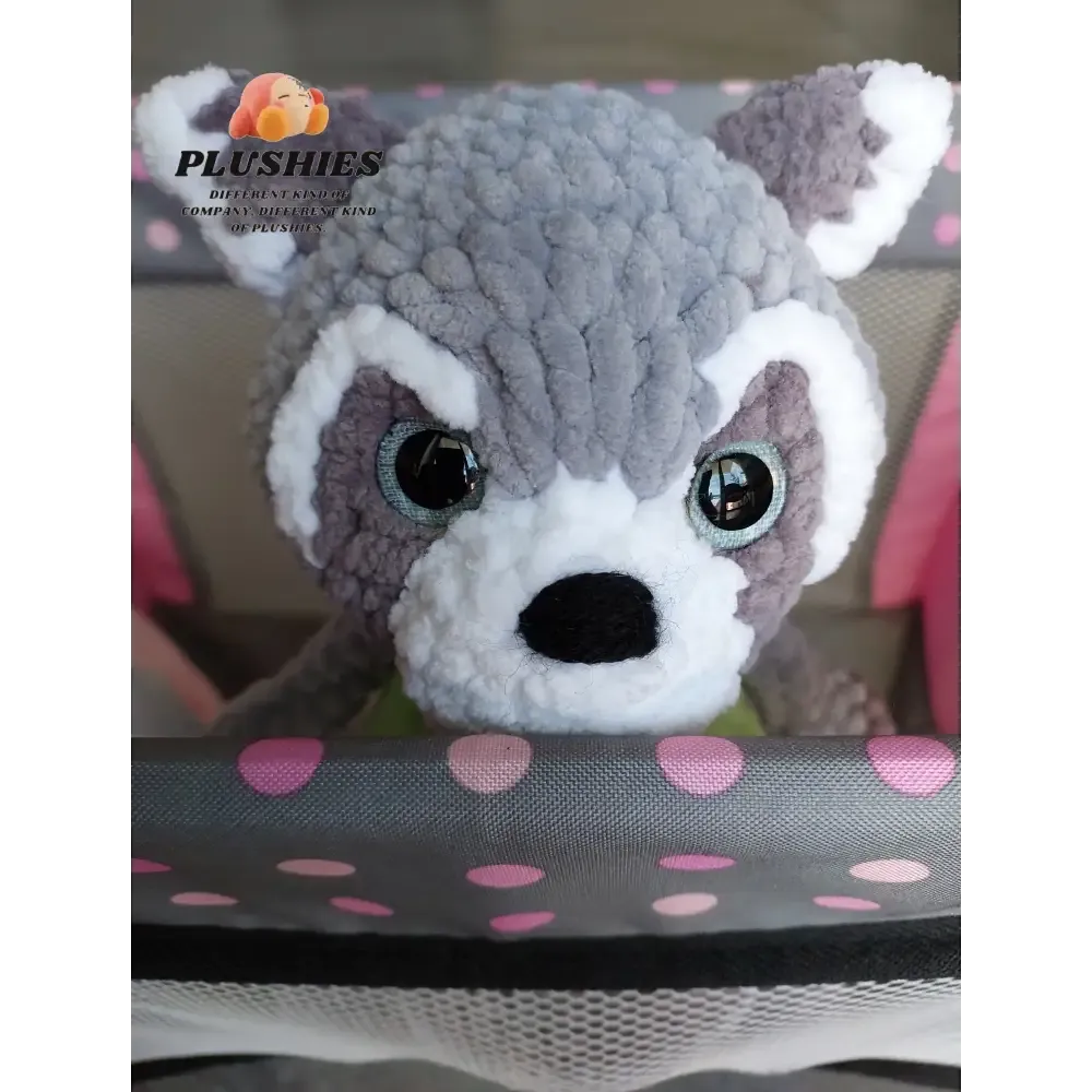 Handcrafted Crochet Racoon Stuffed Animal