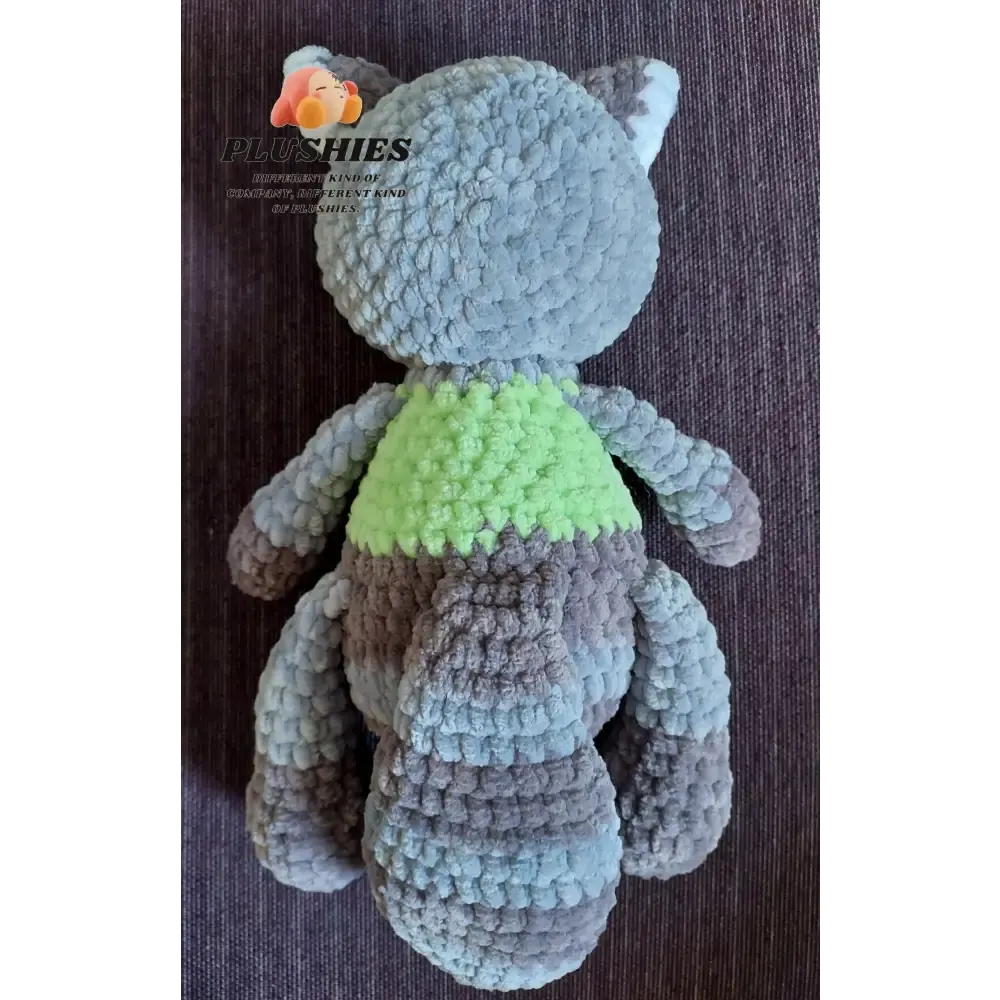 Handcrafted Crochet Racoon Stuffed Animal