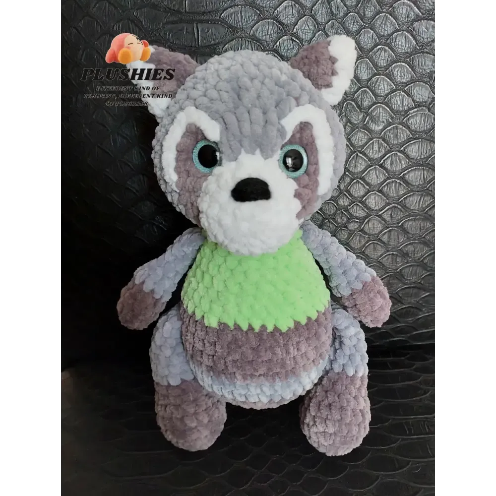 Handcrafted Crochet Racoon Stuffed Animal