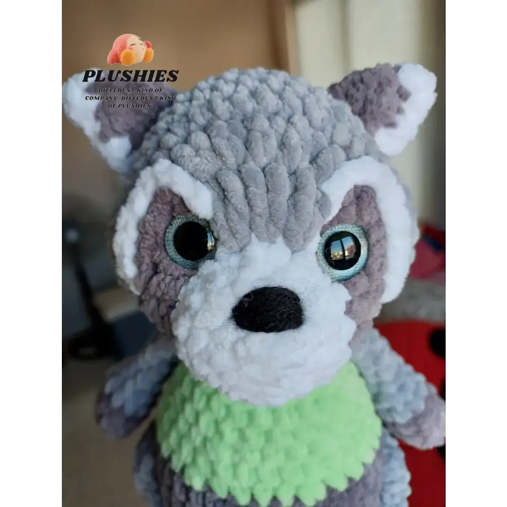 Handcrafted Crochet Racoon Stuffed Animal