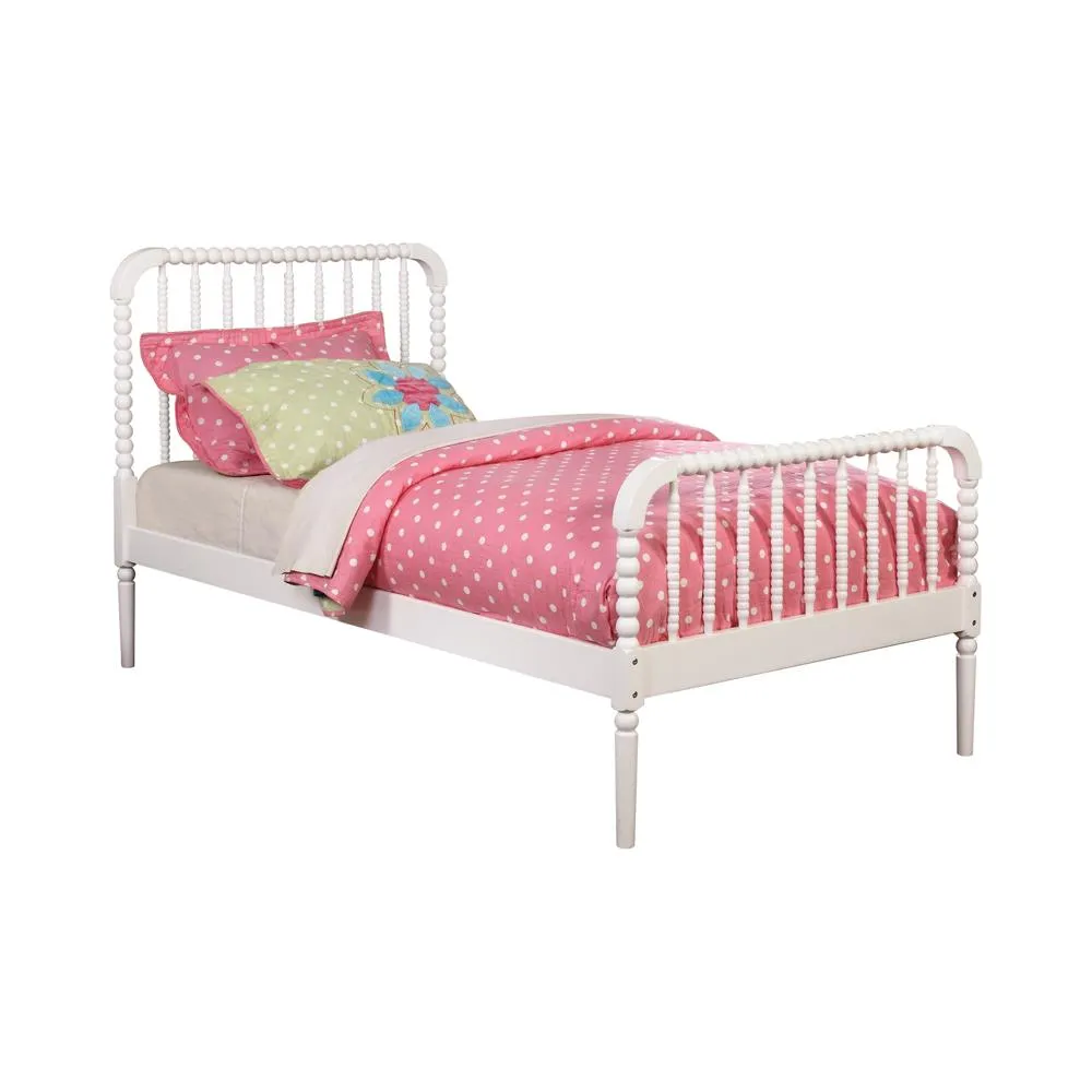 Jones Twin Bed White - Cozy Traditional Bed