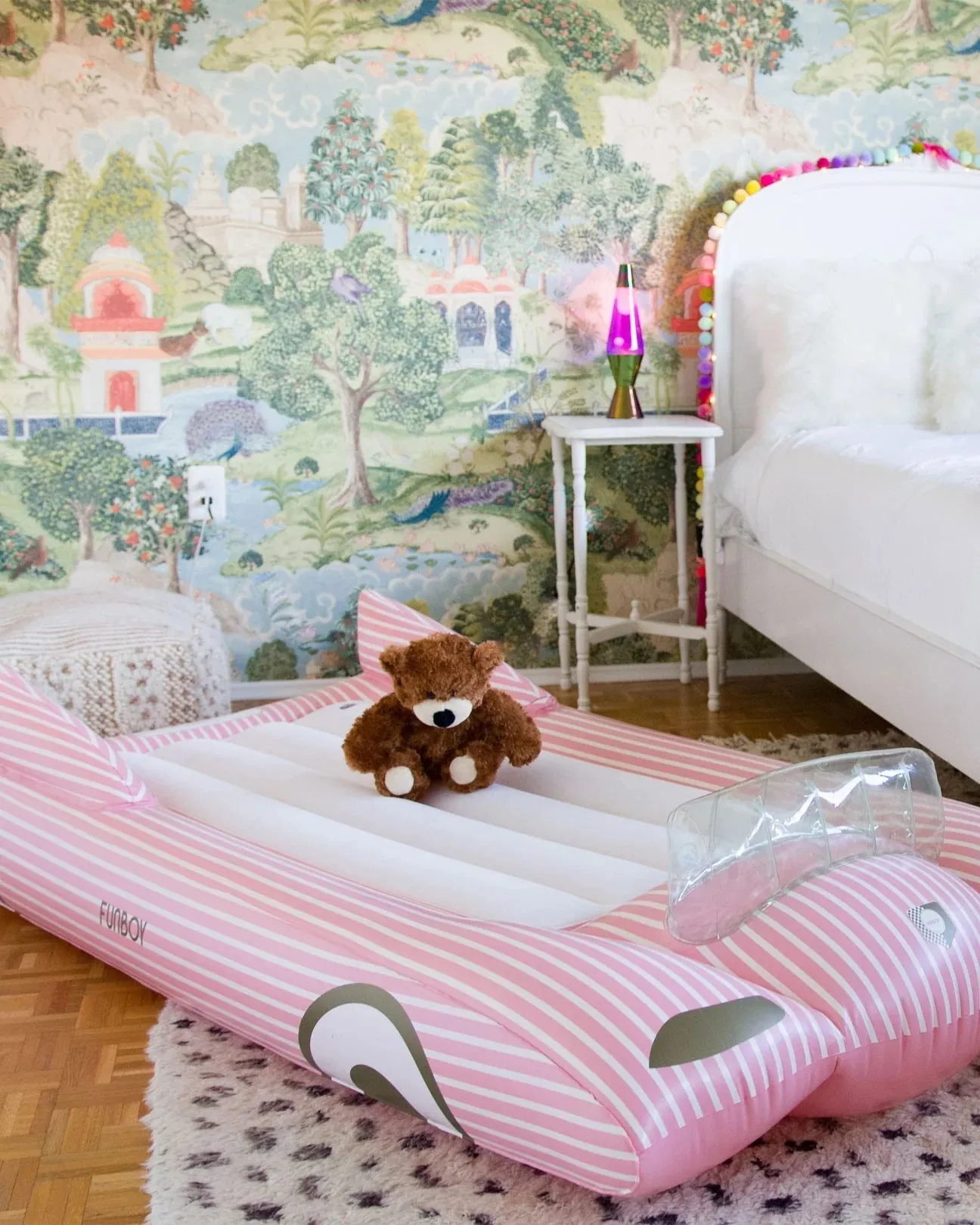 Kids Sleepover Bed - Pink Convertible