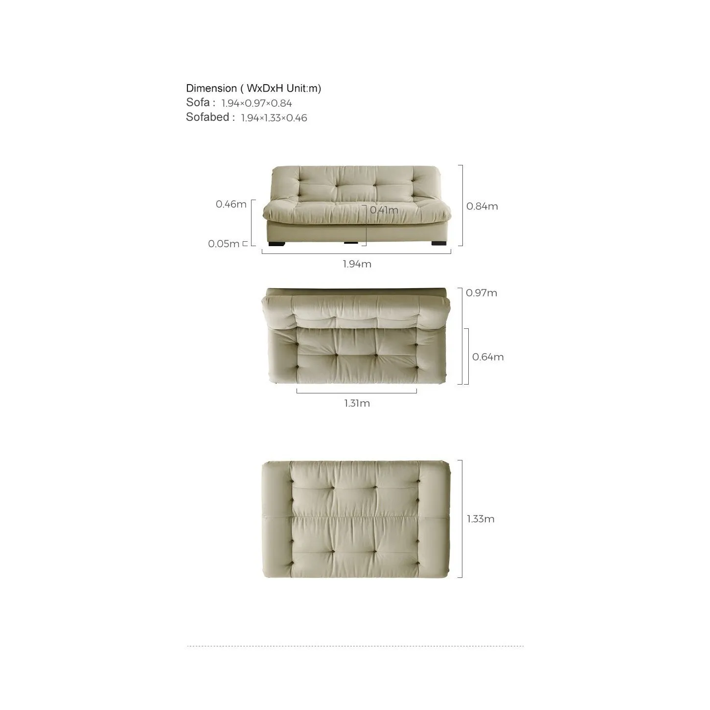 LAURA Comfy Sofa Bed