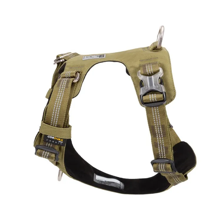 Lightweight 3M reflective Harness Army Green M For Dogs