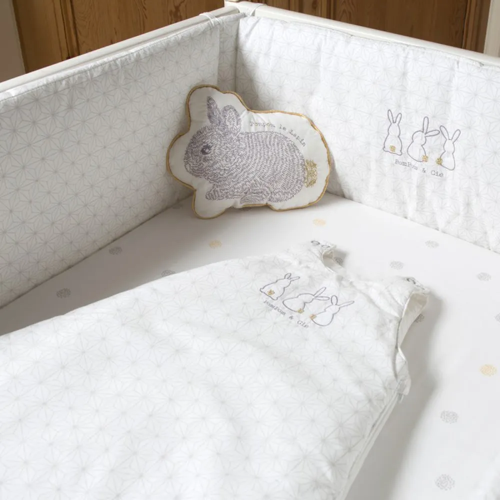 Little Crevette Bed Bumper Pompom