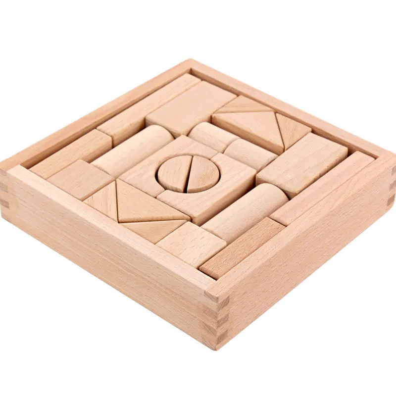 Log Blocks with Wooden Box - Open ended wooden toys