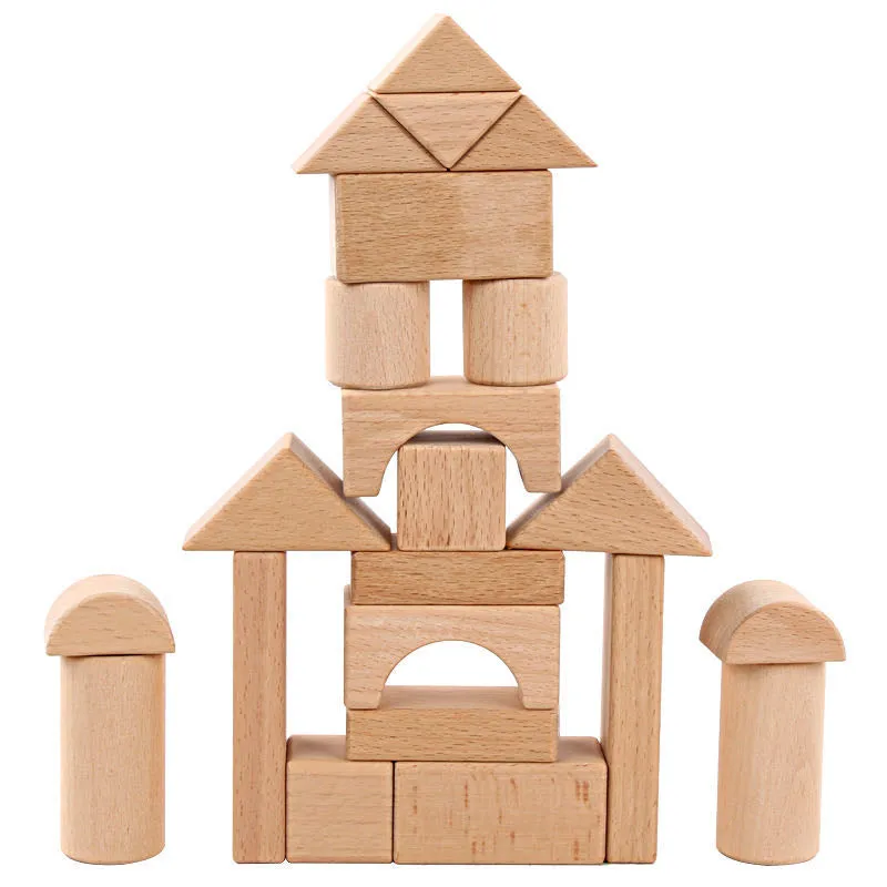 Log Blocks with Wooden Box - Open ended wooden toys